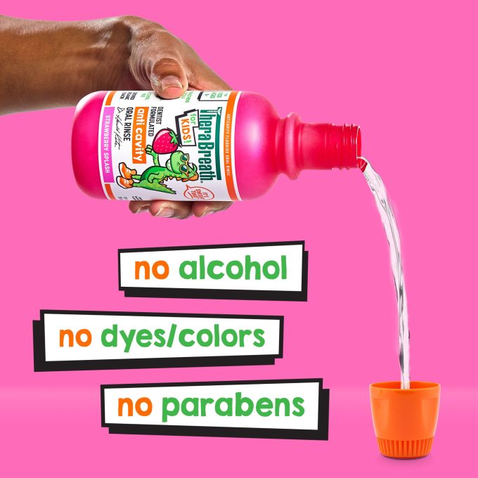 For Kids! Anticavity Oral Rinse - Strawberry Splash