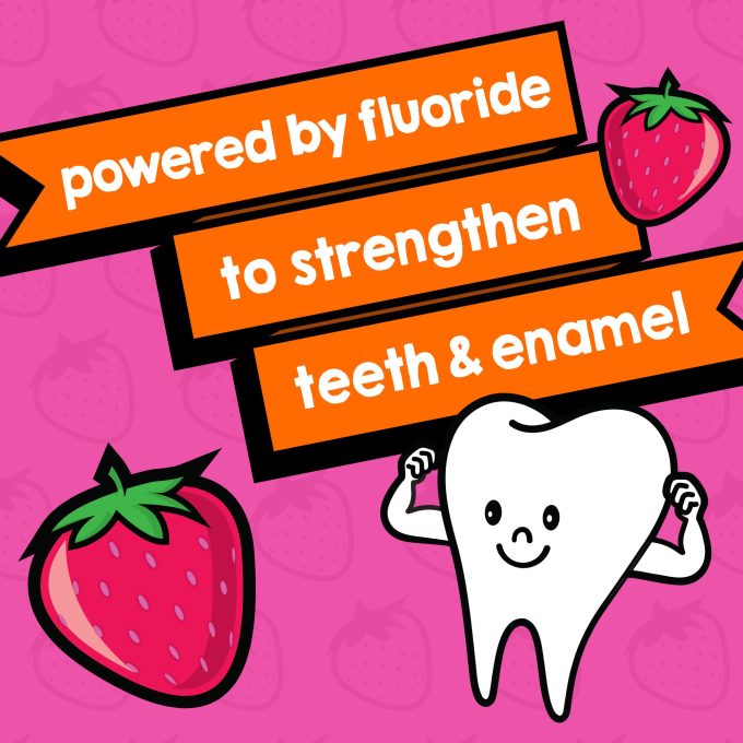 For Kids! Anticavity Oral Rinse - Strawberry Splash